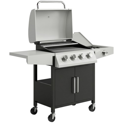 Burner gas bbq grill with - 4+1,