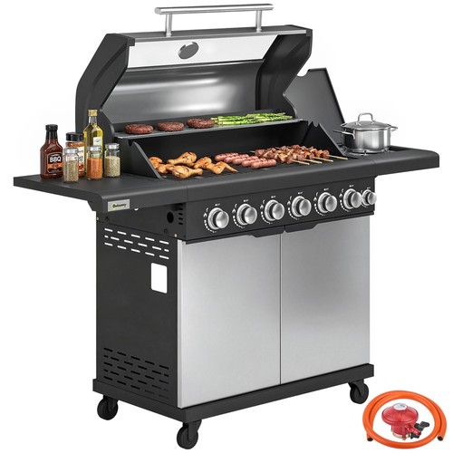Outsunny burner gas bbq - outsunny,