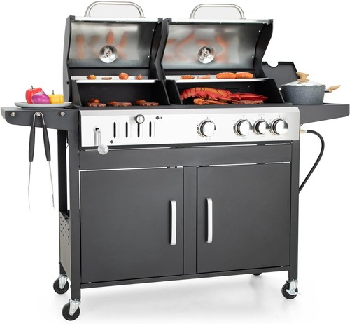 Propane gas charcoal bbq - &,