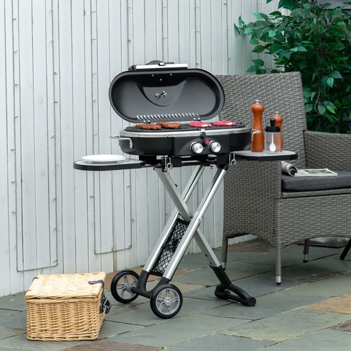Foldable gas barbecue - foldable, grill