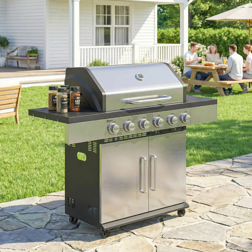 6burner liquid propane gas bbq - 6burner,