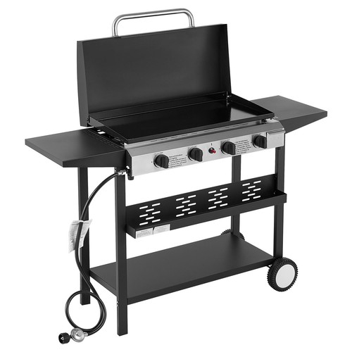 Burner flat top gas griddle - top,