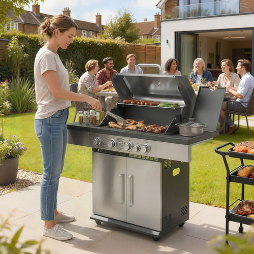 Burner gas bbq grill - bbq,