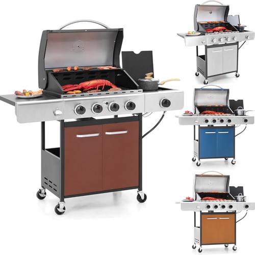 Bbq grill burner with - 4, side