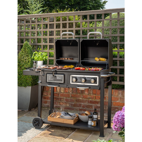 Dual fuel gas charcoal - dual, bbq