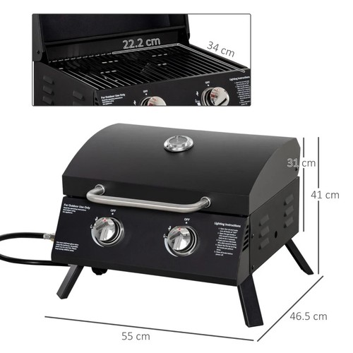 Outsunny portable tabletop - portable, gas