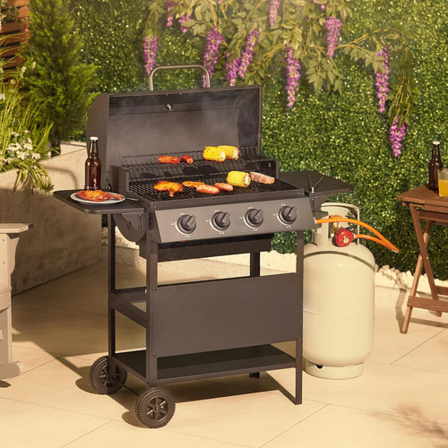 Large burner gas bbq - large,