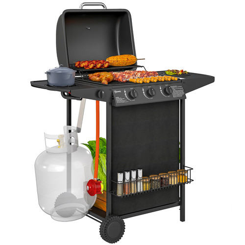 Outsunny burner gas - outsunny, barbecue