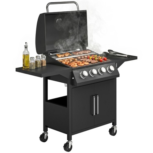 Outsunny burner gas grill - outsunny, 4