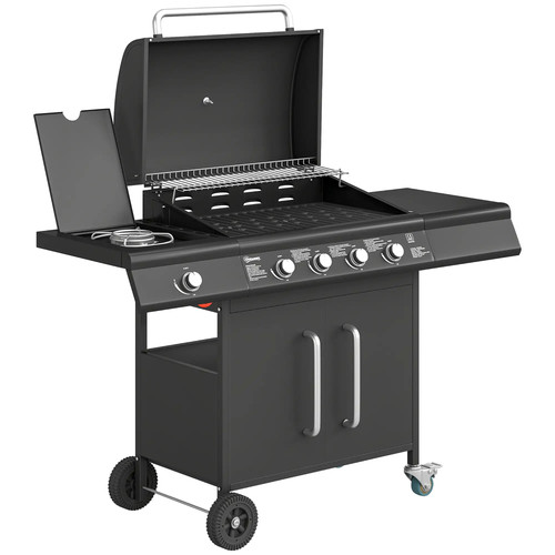 Burner gas bbq grill with - burner,