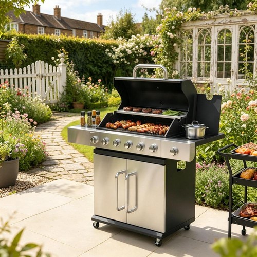 Outdoor gas grill burners - outdoor, 6