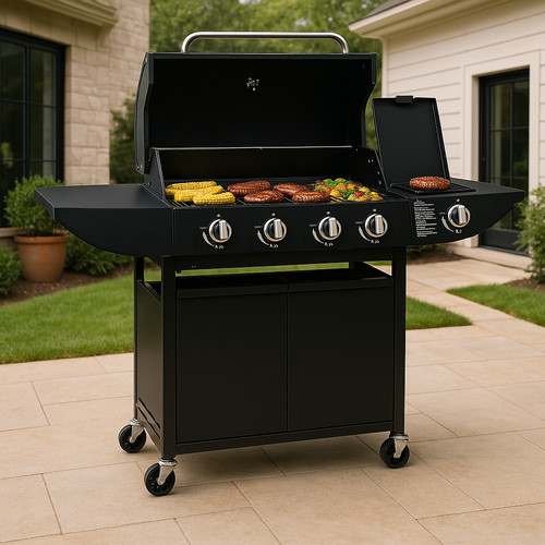 Gas bbq grill 1 - gas, stainless