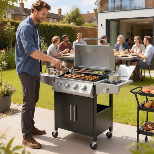 Burner gas bbq grill - gas,