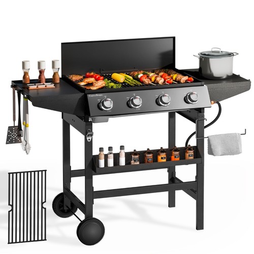 Burner propane gas bbq grill - 4-burner,